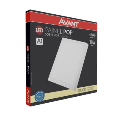 Plafon Superled Sobrepor 30W Bivolt 3.000K