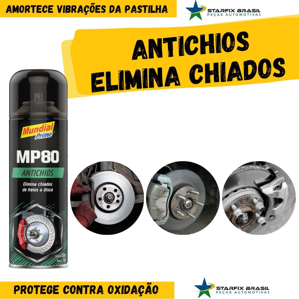 Anti-chio Elimina Chiado Das Pastilhas De Freio Mundial Prime 250ml