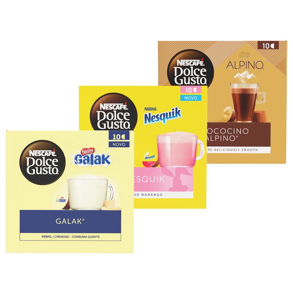 Kit 3 Caixas - Galak Nesquik E Alpino Nescafé
