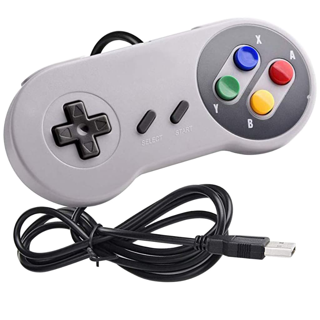 Controle USB Acessórios Pc Gamer Manete Jogos Raspberry Joystick Super Nintendo Usb Pc Manete