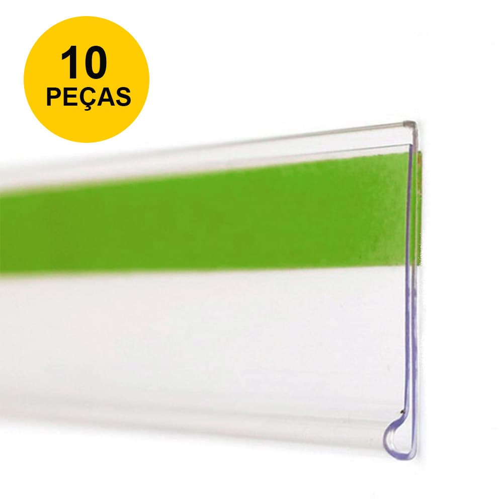 Etiqueta Pvc Para Gondola Modelo U 10x3,6cm - 10 Peças