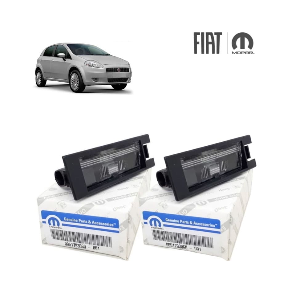 Par Lanterna Luz De Placa Fiat Punto 2008 A 2017 Original