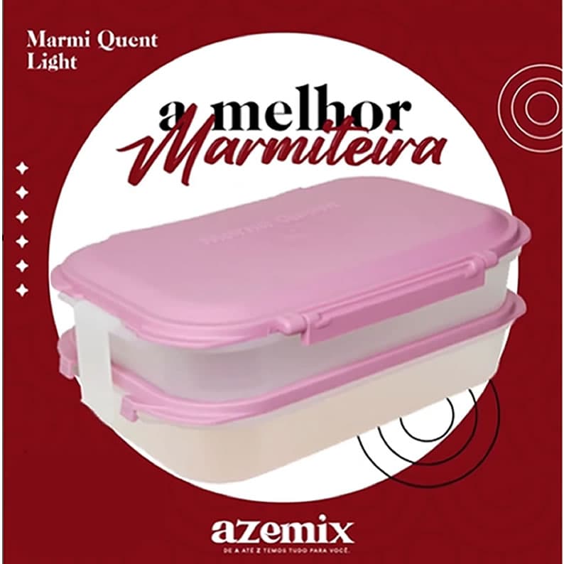 REFIL MARMITEIRA LIGHT DUPLO (560ML/460ML) - COR ROSA
