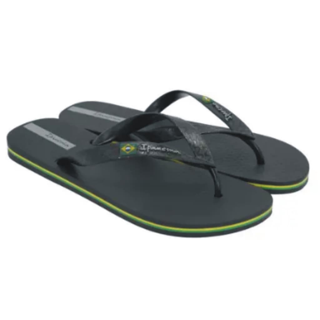 Chinelo Ipanema Brasil Adulto - Preto