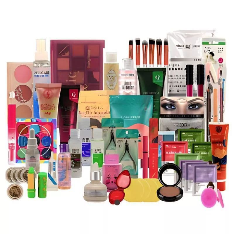 kit Maquiagem + Skincare 20 itens Sortidos Multi Marcas