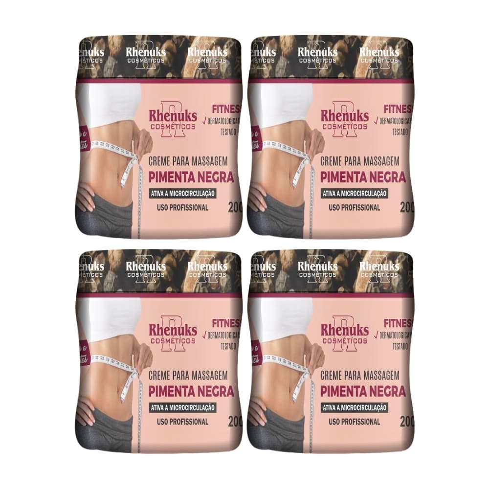 4Und Gel Pimenta Negra 200g Redutor de Medidas