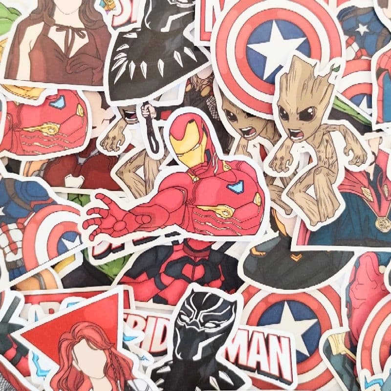 Adesivos stickers MARVEL 2 - Figurinhas para caderno agenda bullet journal planner presente e lembrancinhas