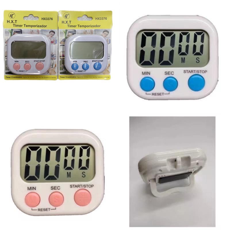 Timer Temporizador Cronometro Digital De Cozinha Mesa Imã Números Grandes Conta Para Cima Ou Para Baixo 3376