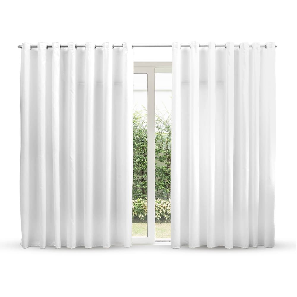 Cortina Para Sala e Quarto Elegante Tecido - 4 Metros Branca