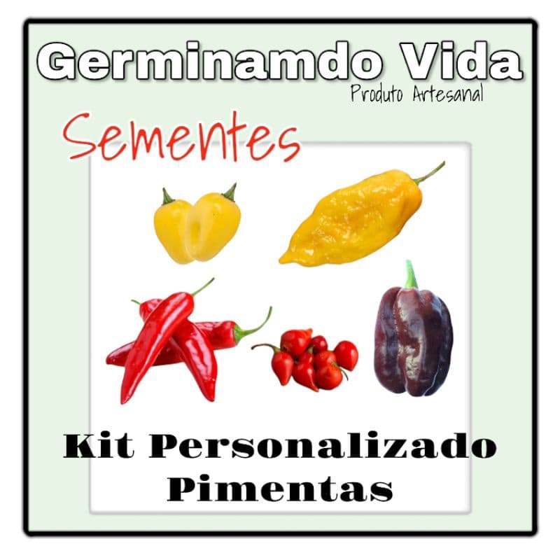 Monte Seu kit - Sementes Pimentas Para Plantio Em Vasos E Hortas