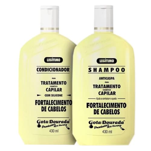 Kit Shampoo + Condicionador Gota Dourada Fortalecimento 430ml
