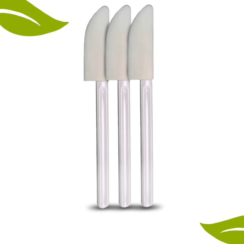 Kit c/ 3 Espátulas p/ Estética com Ponta de Borracha Estética Santa Clara - Oferta Especial