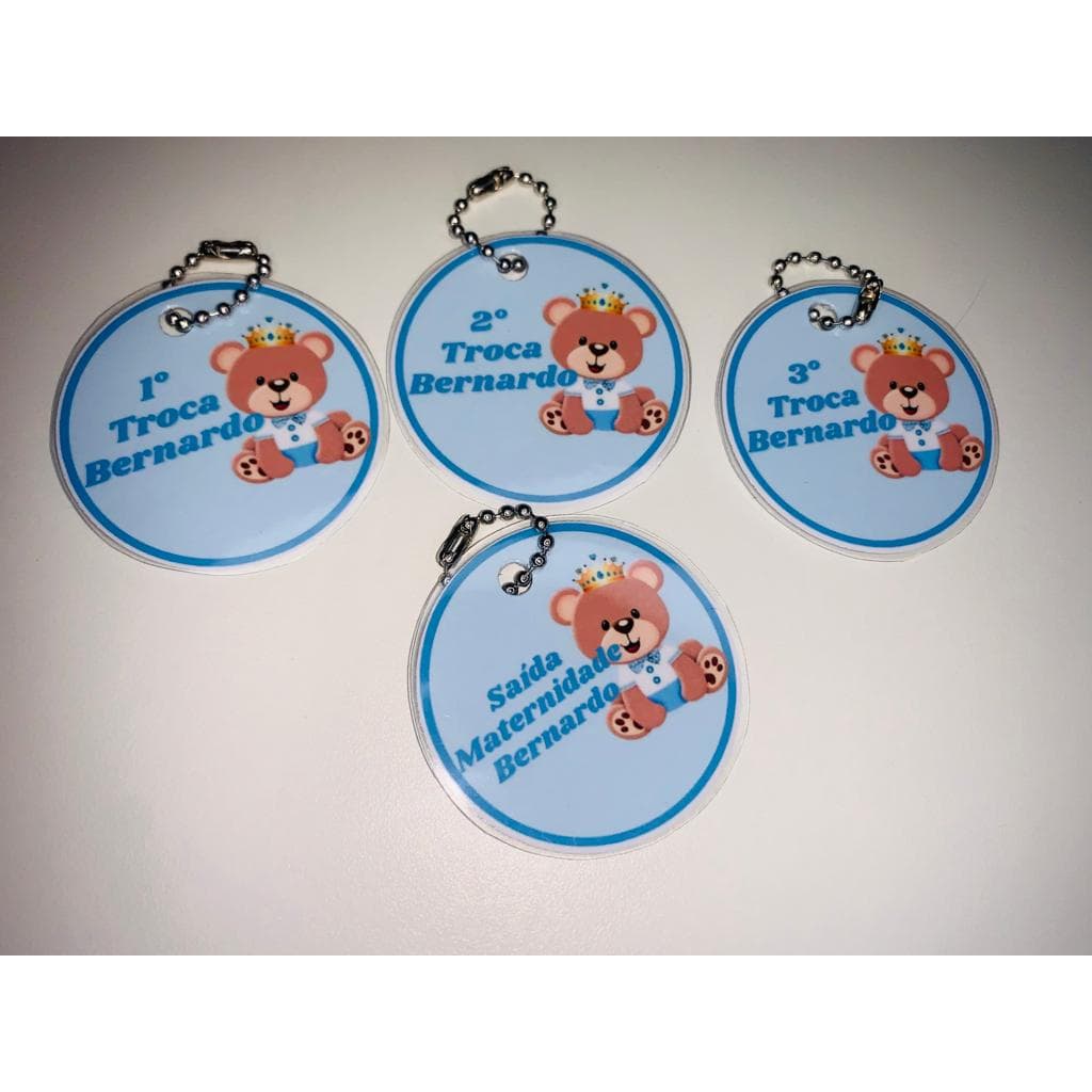 kit 4 TAGS personalizadas para saquinho maternidade ou organizador de bolsa para escola, bolsa de viagem,lembrancinha