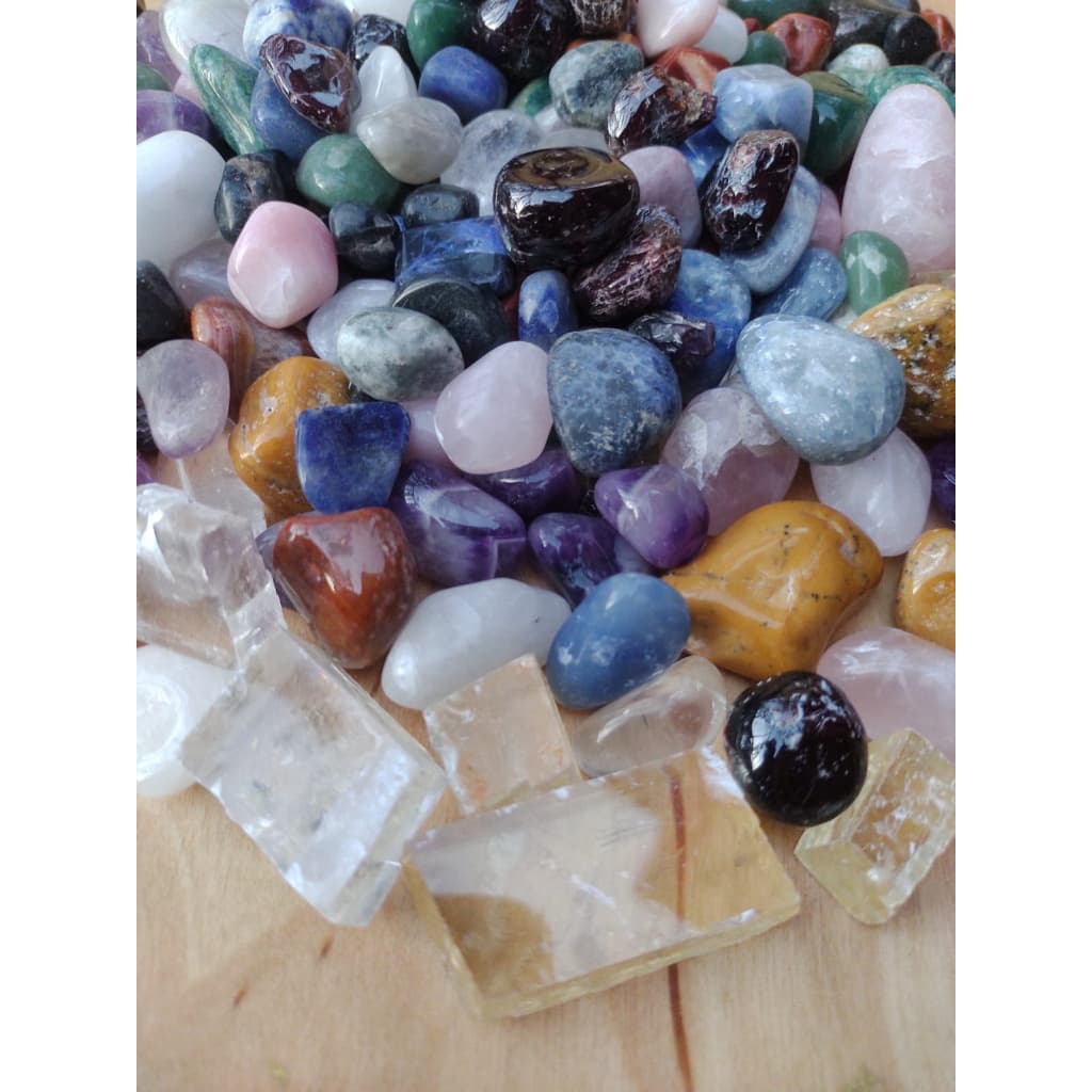 Cristal Rolado Pedra Natural Ametista Ônix Quartzo Rosa Verde Azul Granada Sodalita Fucshita Calcita Ótica Jaspe