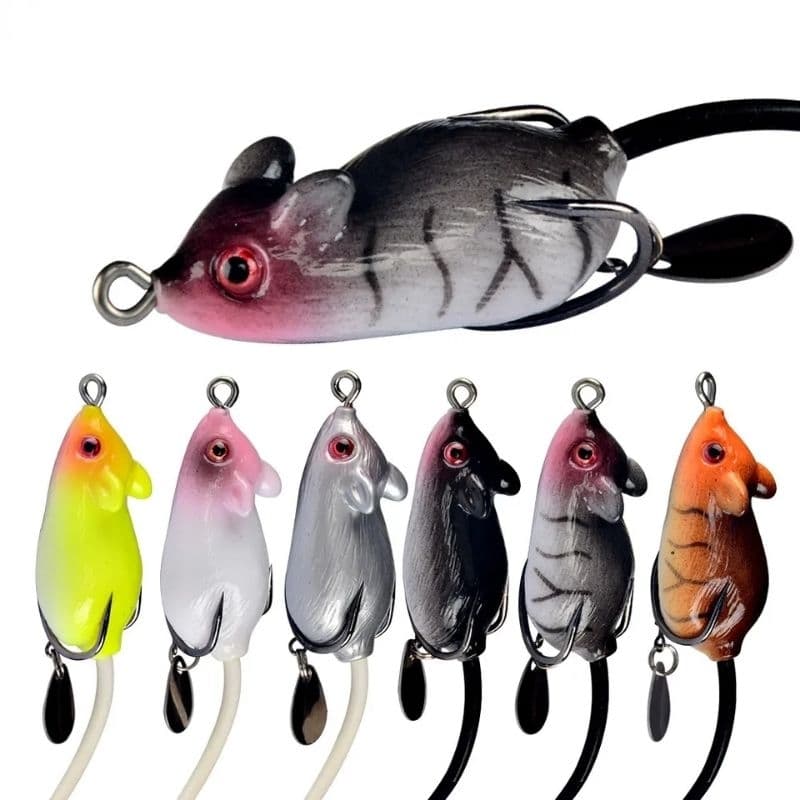 isca artificial rato camondongo 7cm 11g isca de pesca peixe