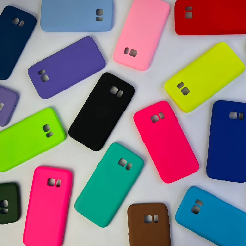 Capinha Para Samsung S7 / Capa Case Silicone Aveludada Colorida Forrada (CF26)
