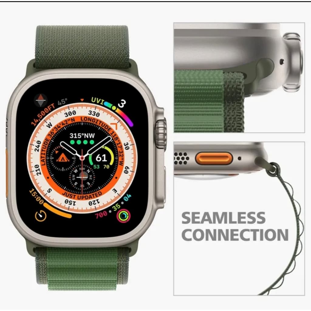 Pulseira De Laço Alpino Para Relógio Apple Ultra Série 8 SE 7 6 5 4 3 2 1 iWatch Acessórios