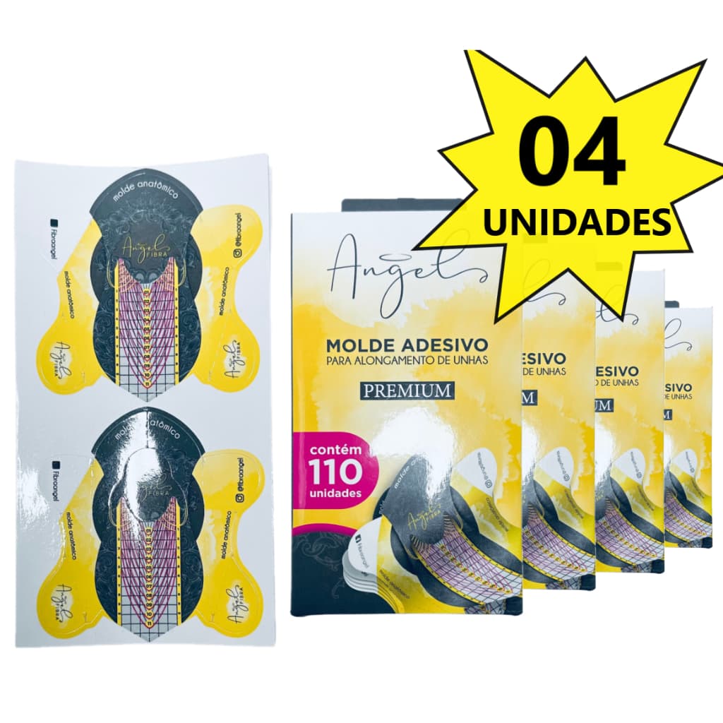 Molde Adesivo para unhas de Gel - Kit com 440 unidades