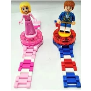 Relógio Digital de Pulso Infantil Rotating Dance Boneco Princesa/Príncipe Criança Lego ENVIO IMEDIATO