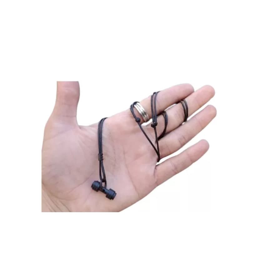 Colar Cordão Regulável Halter Peso Hanilhas Academia Colar