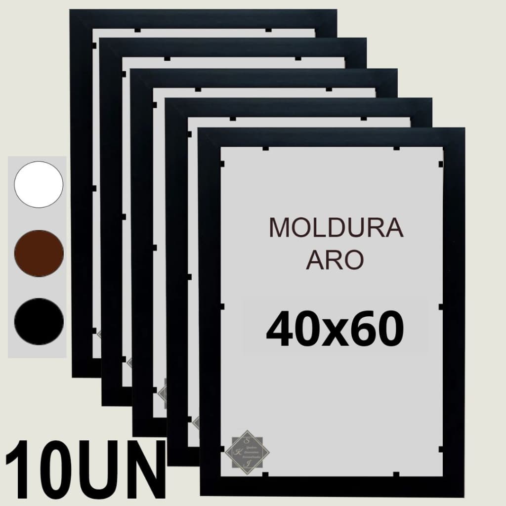 Kit 10 unidades Molduras Aro 40x60cm