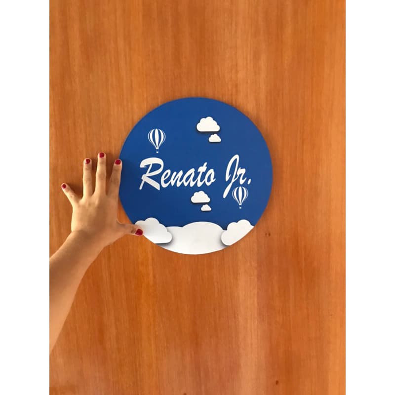 Porta quarto personalizado infantil menino