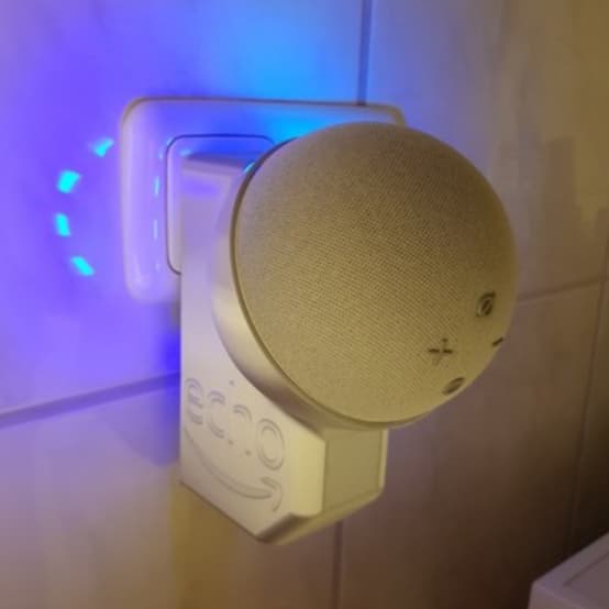 Suporte de Tomada para alexa Echo Dot 4 e 5