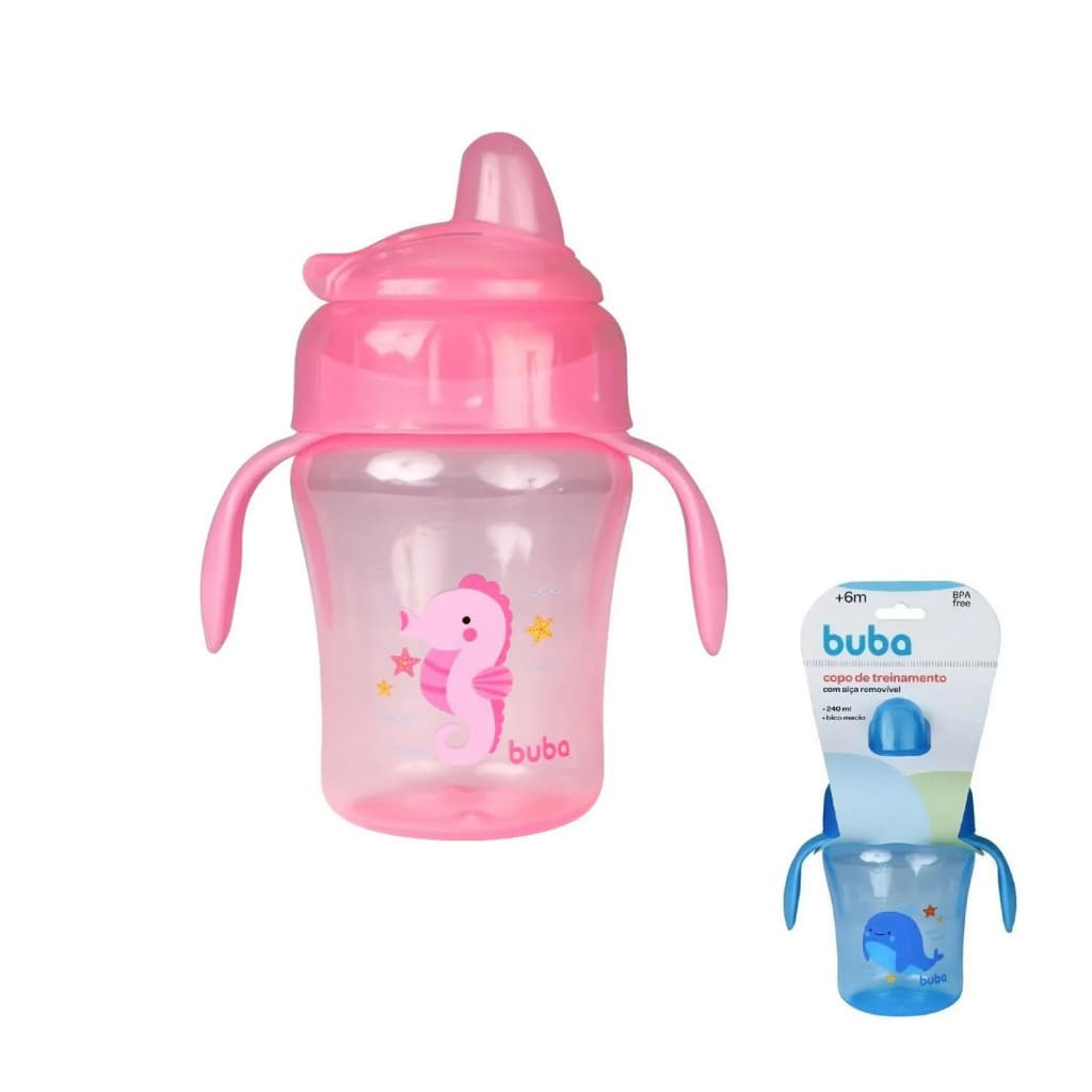 Copo De Treinamento Com Alça Removível 240ml Buba