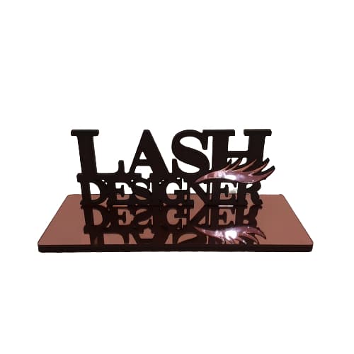 Aparador de Cartões de Visita com Acrílico Espelhado Lash Designer