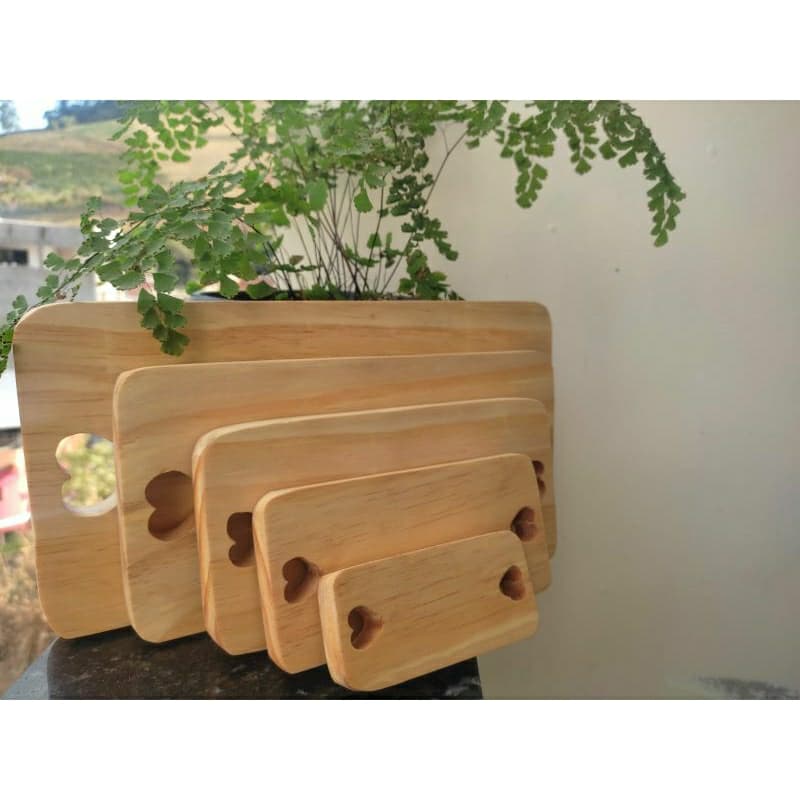 kit 5 Tábuas retangulares em madeira pinus! decoração mesa posta frios, queijos, fondue, petisqueira, bandeja