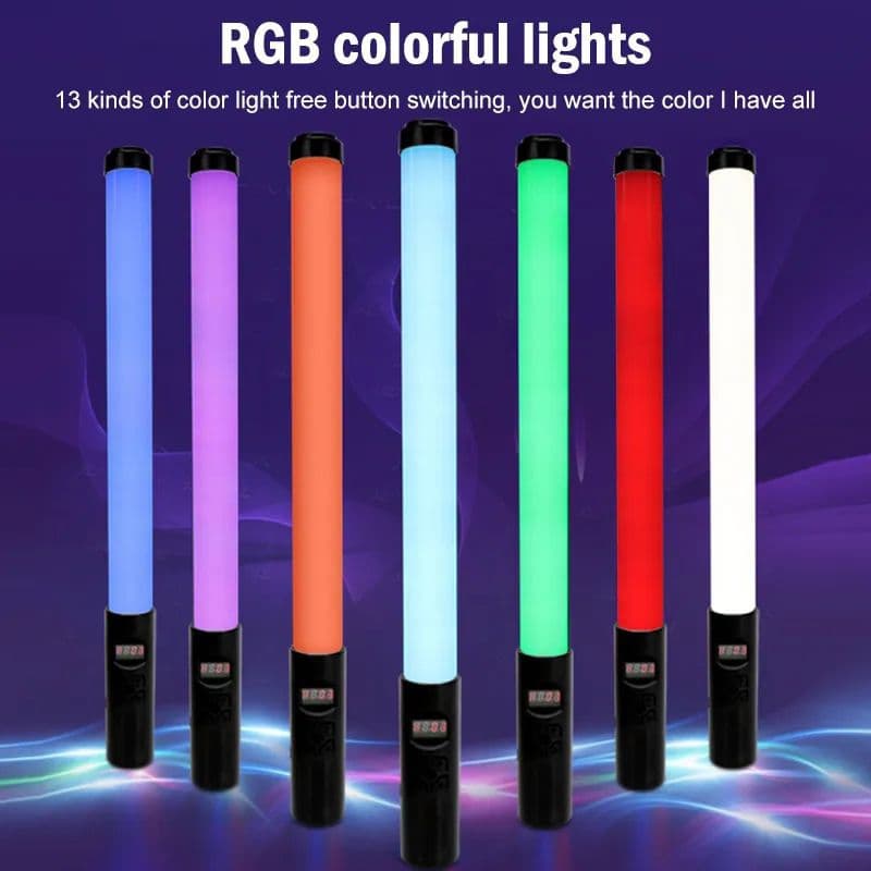 sabre de luz RGB para decoração e fotografia