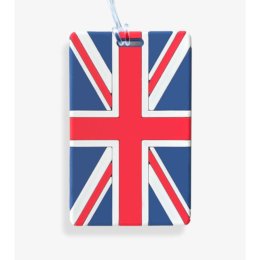 Tag de Mala - Bandeira Inglaterra - Identificador de bagagem emborrachada
