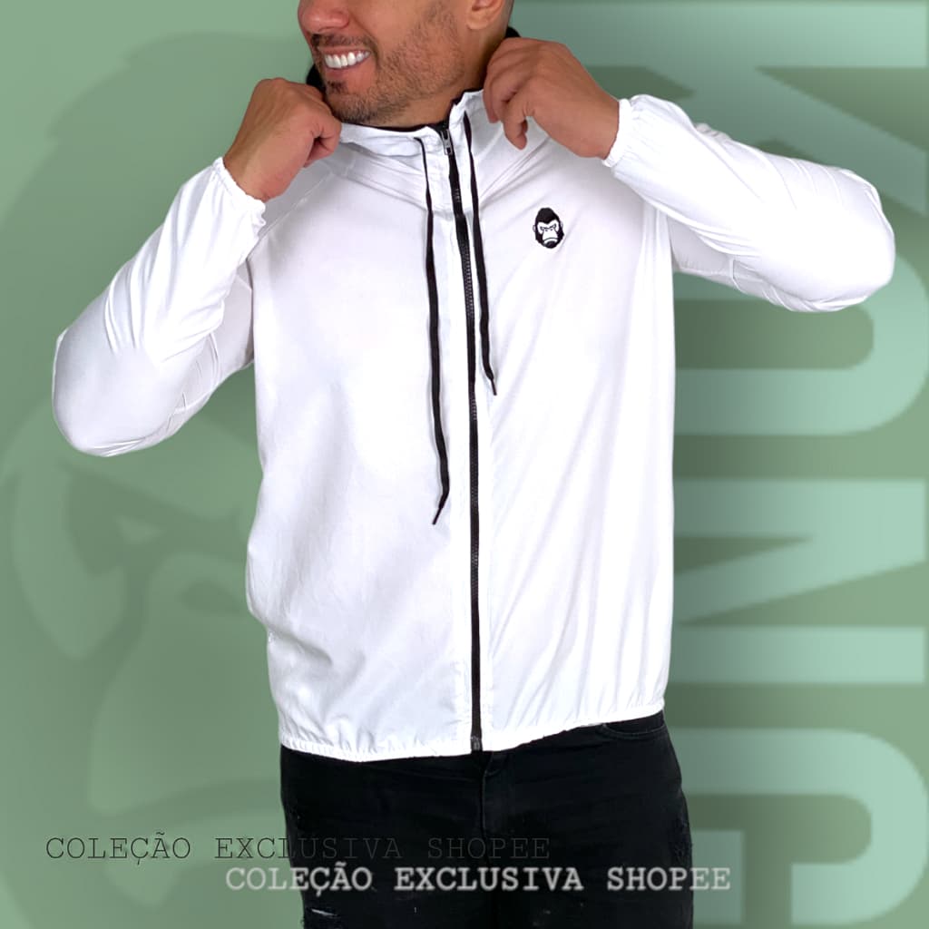 Corta Vento Masculino Impermeável Kong Jaqueta para Corrida Caminhada Academia