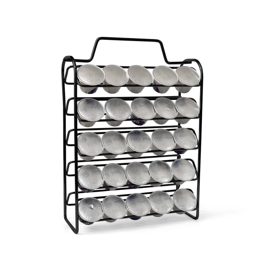 Suporte Porta 50 Cápsulas Nespresso  Preto