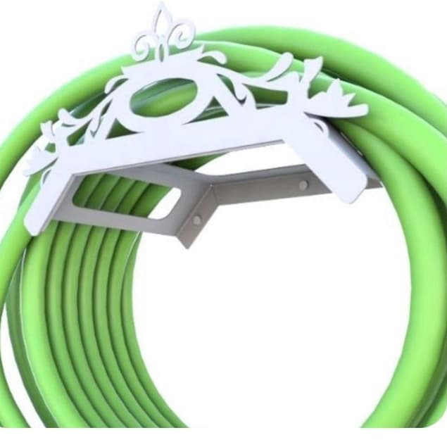 Suporte Enrolador De Mangueira De Jardim Classic Branco UN