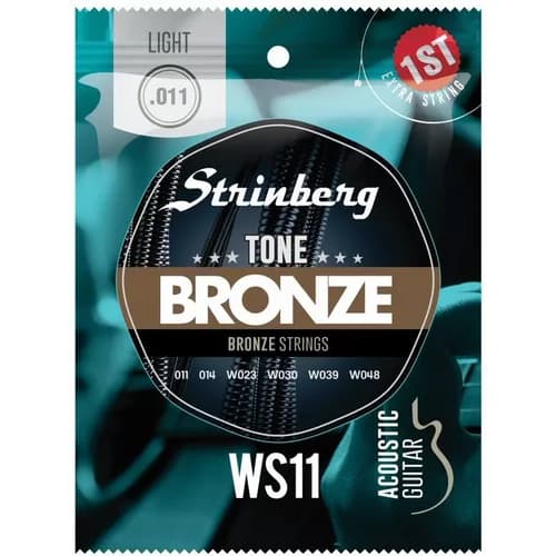 Encordoamento Cordas Violão Aço Bronze 0.11 Strinberg WS11