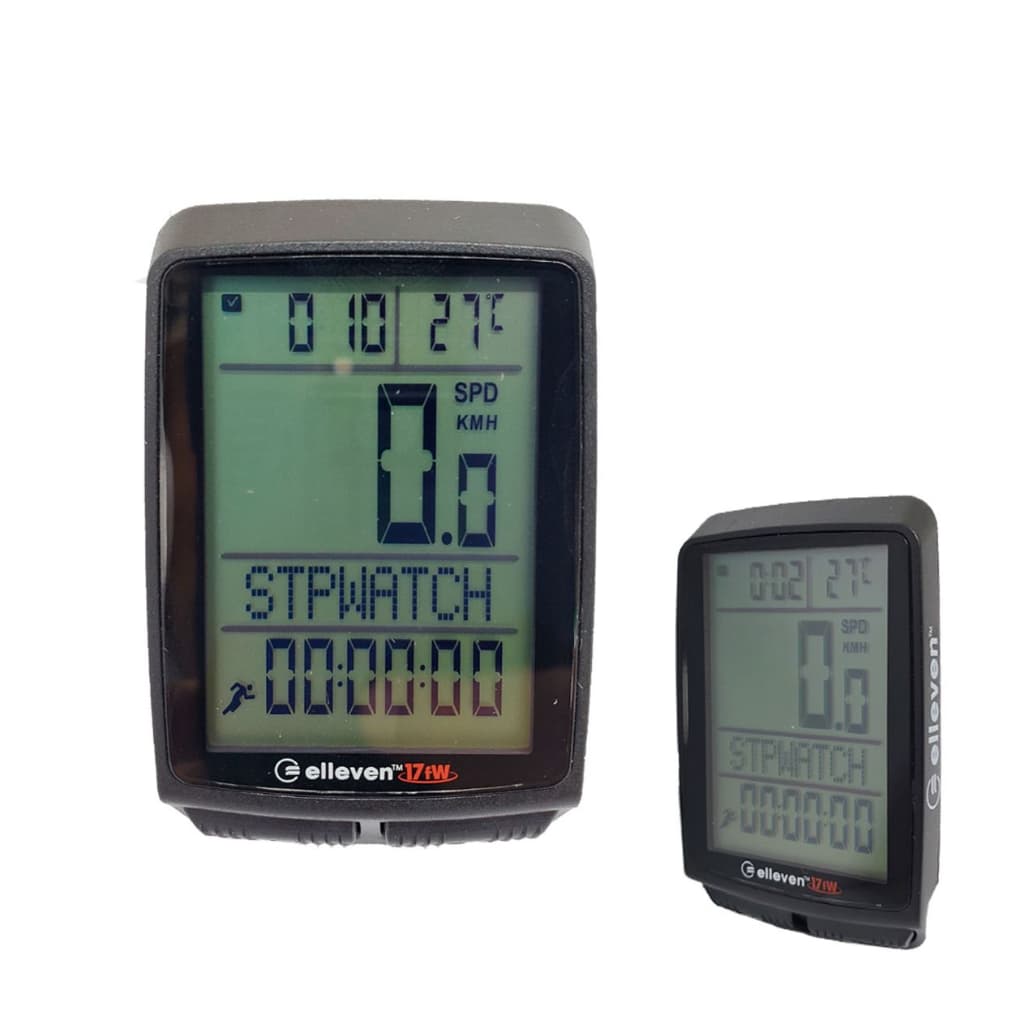 Velocímetro Ciclocomputador Bike Elleven 17 Funções Sem Fio Led