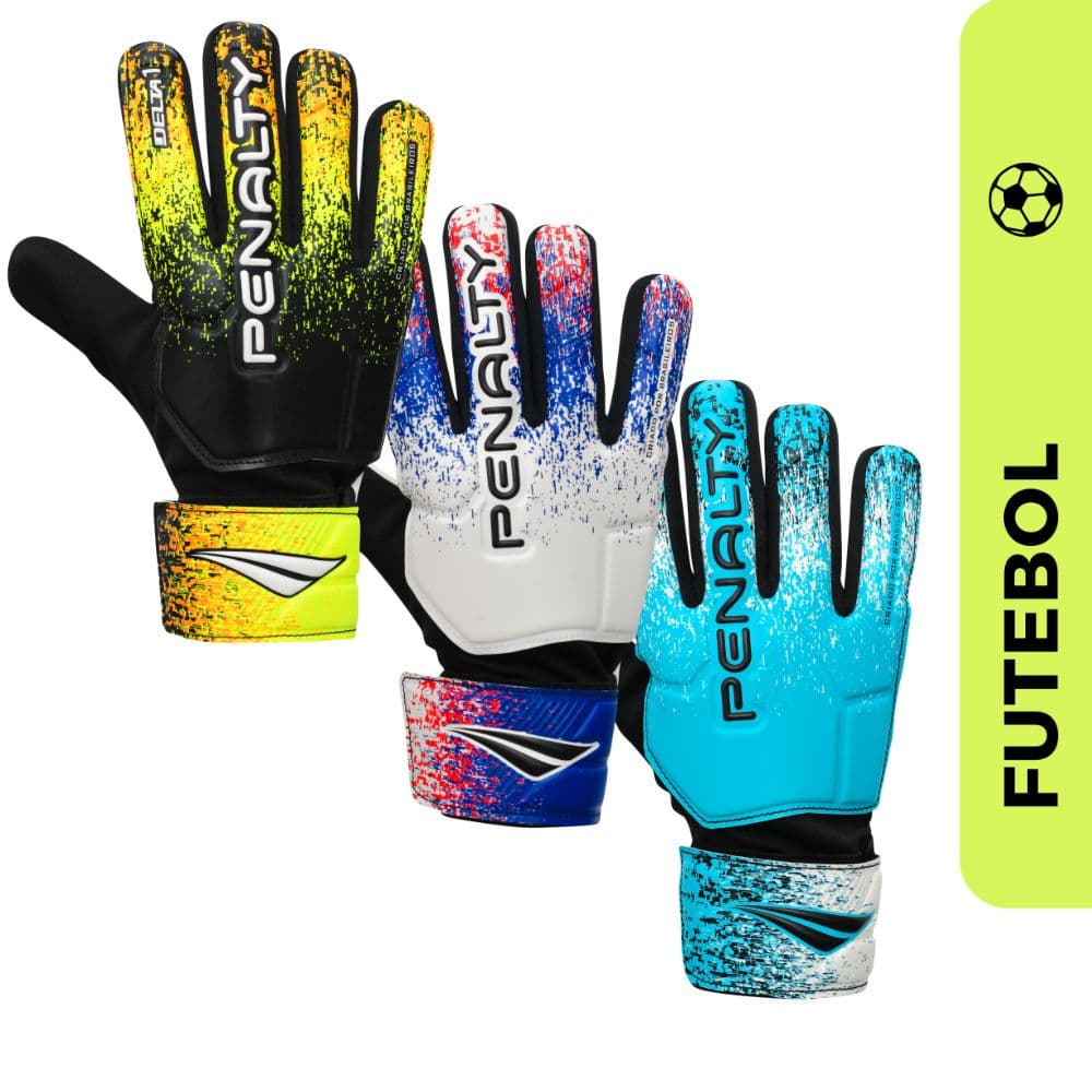 Luva de Goleiro Penalty Juvenil Delta 1 Para Todos os Pisos