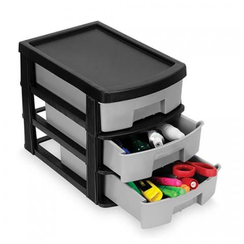 Gaveteiro Organizador Plástico 3 Gavetas 7030