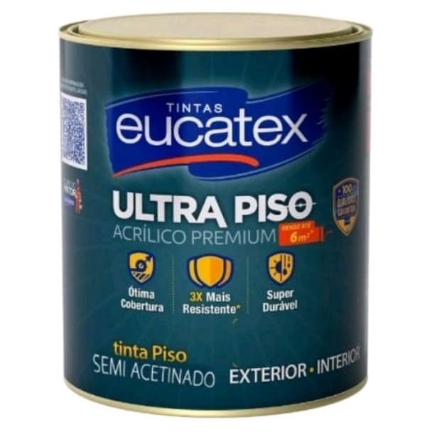 Tinta para Piso Eucatex Acrílico Premium Ultra Piso 900ML