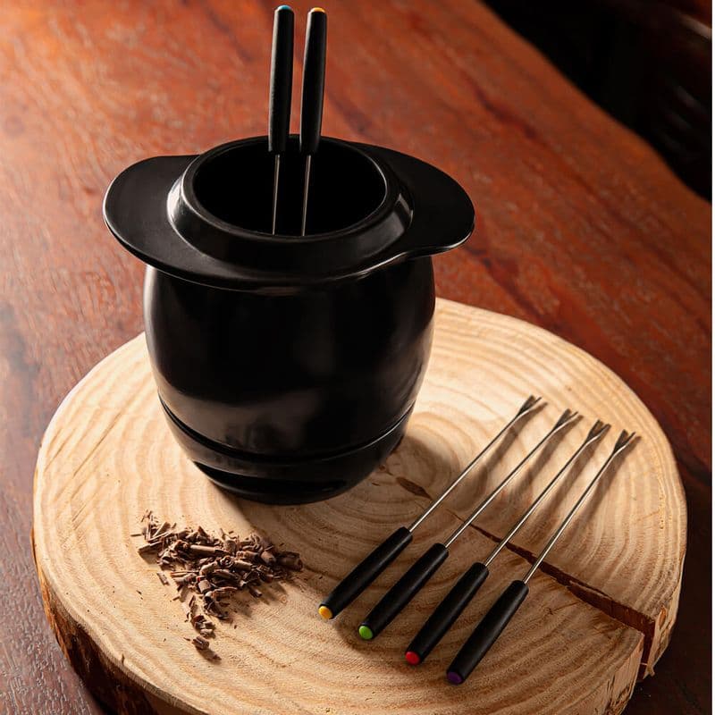 Aparelho De Fondue 9 Peças Linea Nanquim - Oxford