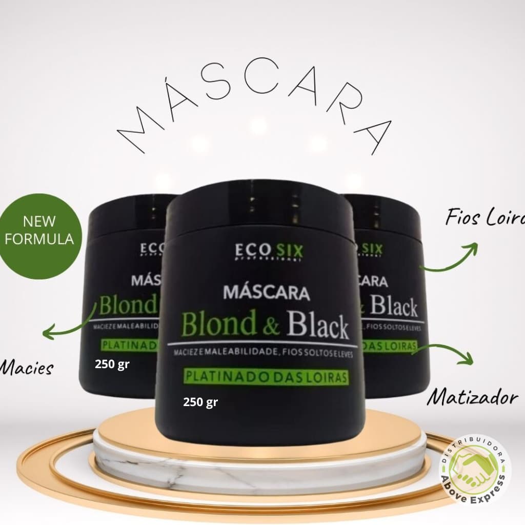 Mascara Matizador Platinado Das Loiras Blond E Black Ecosix 250gr