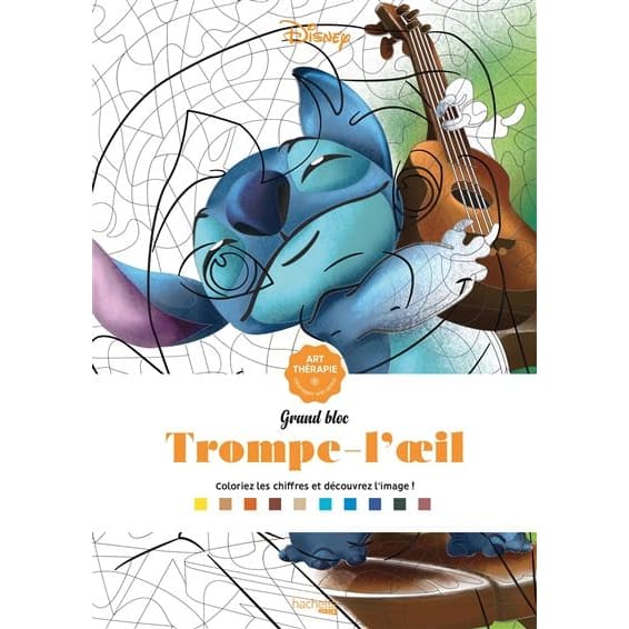 Livro colorir disney stitch II pintura numerada