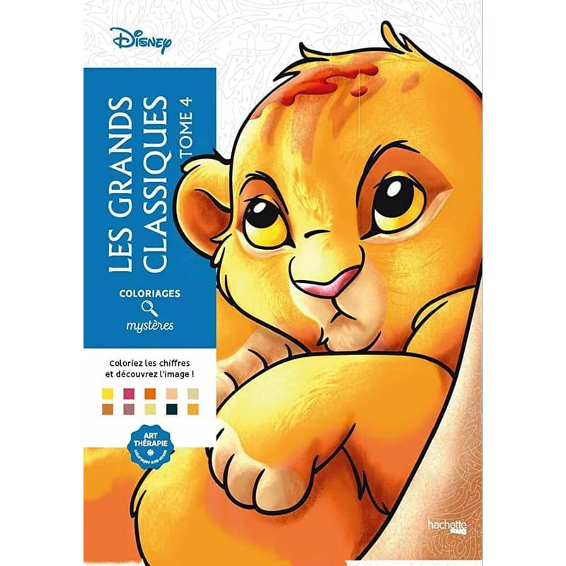 Livro de colorir Disney Rei leão pintura numerada