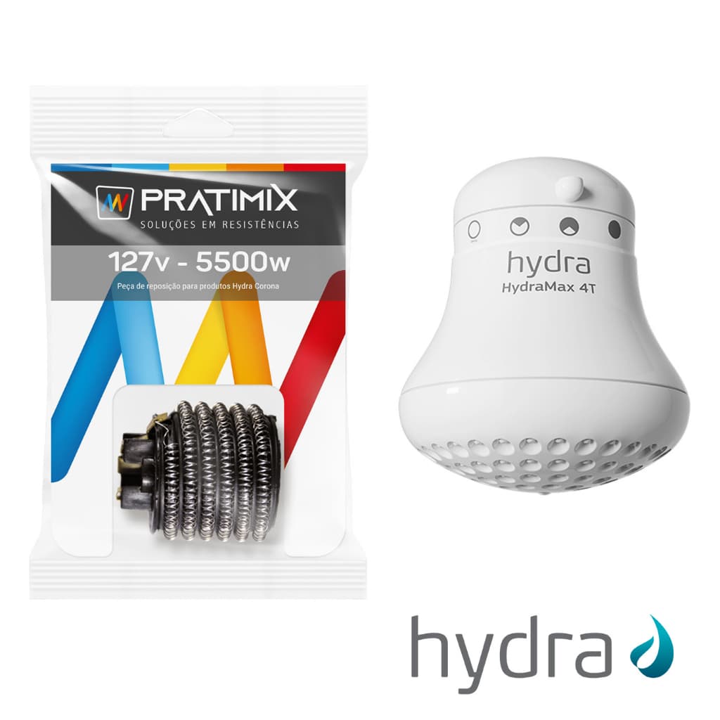 Resistência Chuveiro Hydra Corona Gorducha 4t 5500w 127v