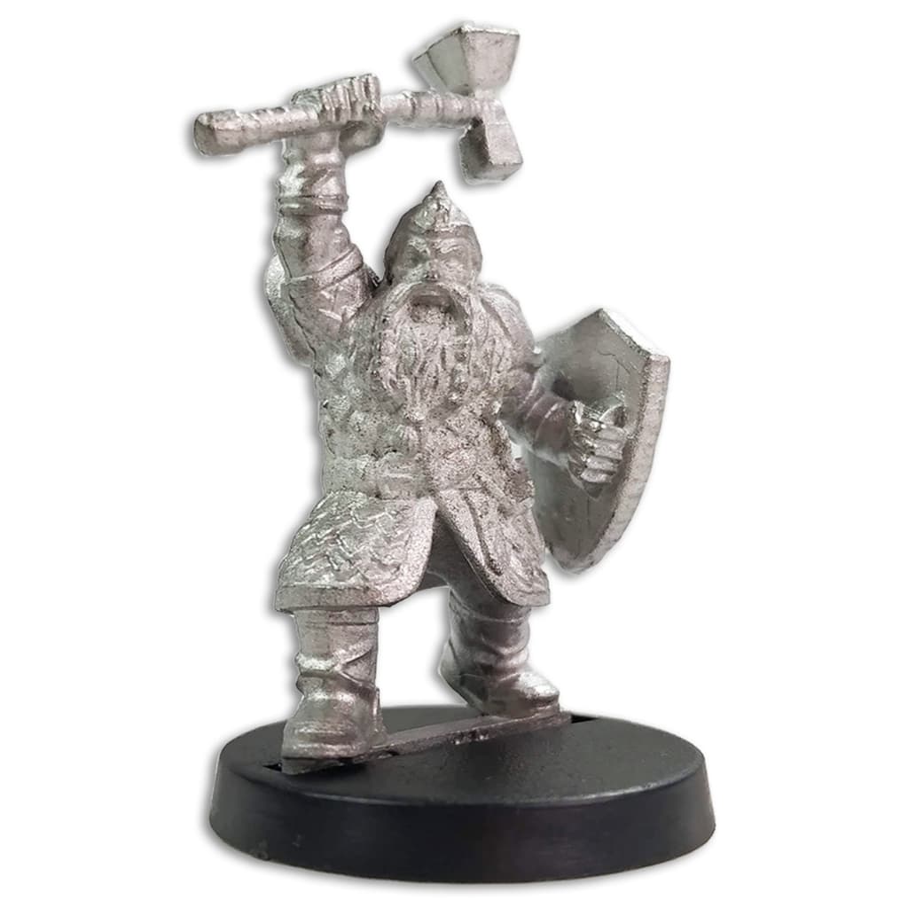 Miniatura RPG Bramndur Martelo De Pedra Metal Branco Basilisco