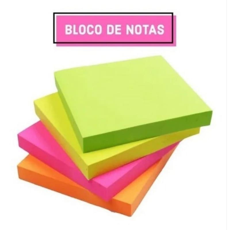 postite blocos de notas coloridos 4 blocos
