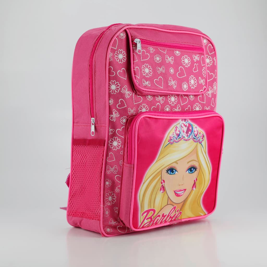 Mochila Infantil Escolar Desenho Animado Menina e Menino Barbie Princesas Sofia Homem Aranha Patrulha Canina Promoção
