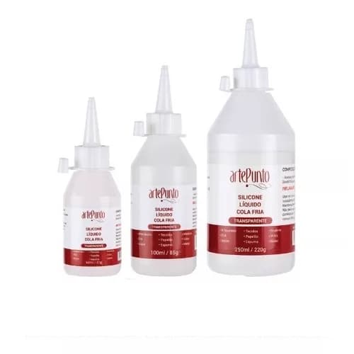 Cola de Silicone Líquida para Artesanato / Cola Fria 100ml/60ml