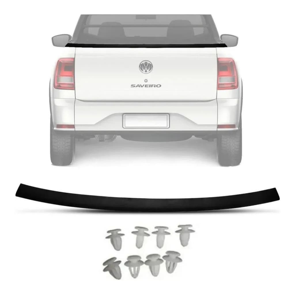 Acabamento Moldura Tampa Traseira Vw Saveiro G5 G6 G7 - Ano 2009 a 2026